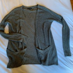 American Eagle grey knit long cardigan